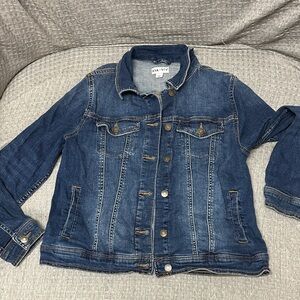 Ava & Viv Women's Dark Blue Denim Jacket